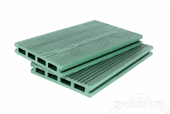 Террасная доска GRAND LINE серия 3Д цвет Зеленый 22×140x3000