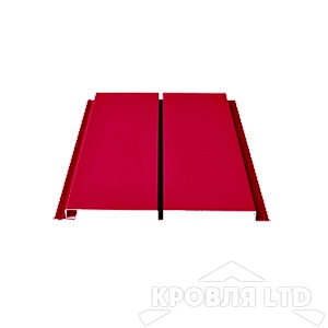 Софит  двойной металлический полная перфорация , Полиэстер RAL  3005 красное вино, толщина 0,45