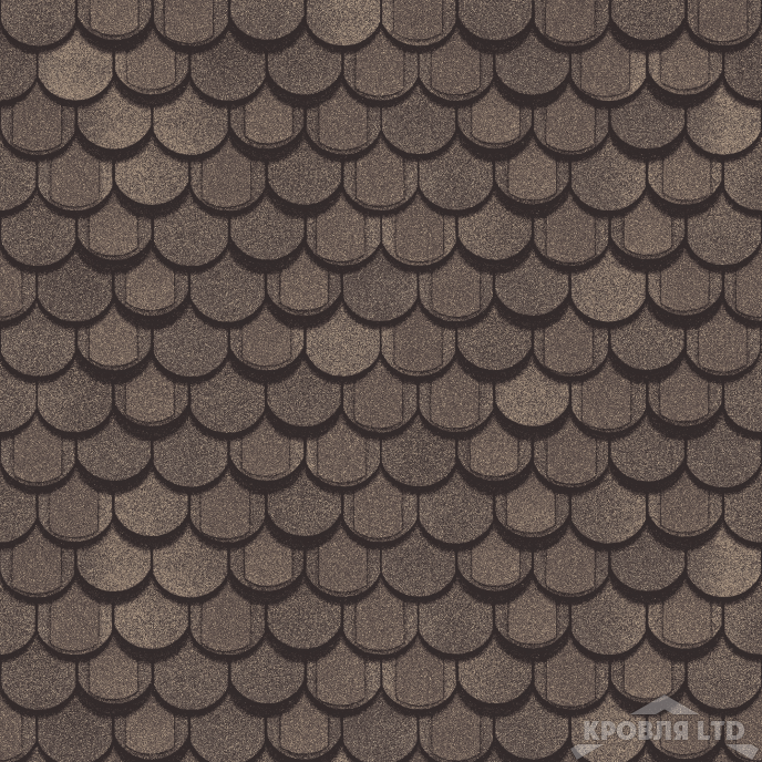 Гибкая черепица Шинглас коллекция Атлантика цвет Мадейра