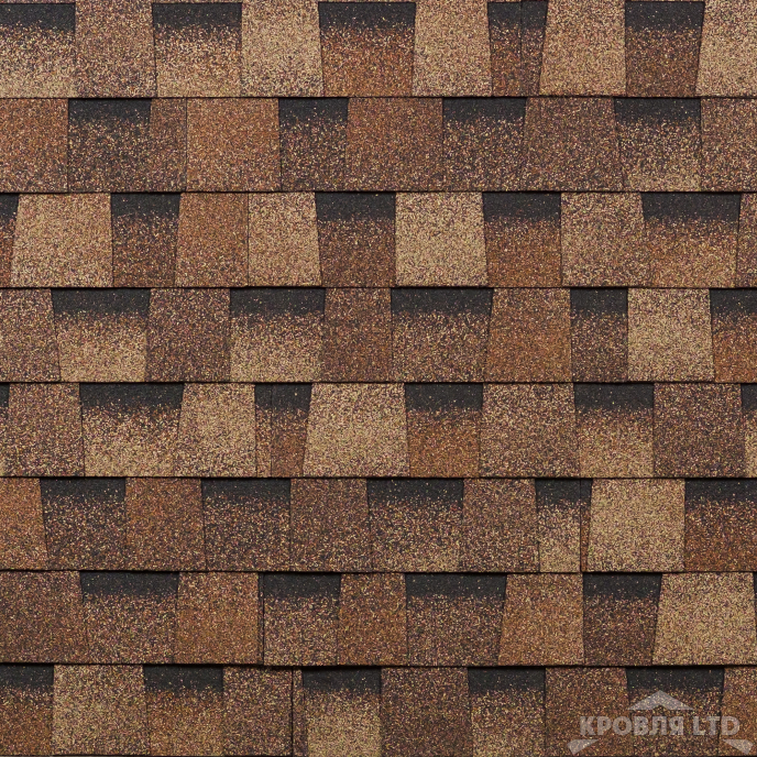 Гибкая черепица Шинглас  коллекция Кантри цвет Бронза