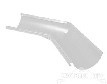 Угол желоба внутренний Foramina PUR 135 гр 150 мм RAL 9003 белый