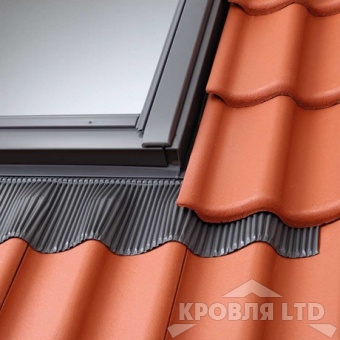 Оклад для профилированных кровельных материалов с высотой профиля до 12 см VELUX PREMIUM EFW 0012 94*140