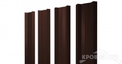 Штакетник М-образный А 0,5 Satin RAL 8017 шоколад