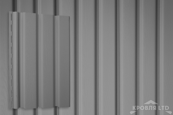 Сайдинг виниловый  GL Рейка Standart цвет серый