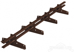 Снегозадержатель Roofsystems серия  ELITE 40*20, Полиэстер RAL 8017
коричневый шоколад, 3м