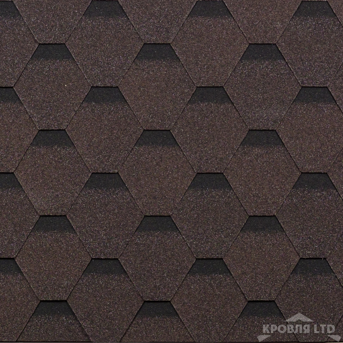 Гибкая черепица Шинглас серия Классик коллекция Кадриль цвет Финик