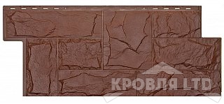 Фасадная панель ТЕХОСНАСТКА Гранит Леон  Коричневый