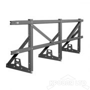 Кровельное ограждение Roofsystems серия PRESTIGE ZN H-1200 45*25 EURO, Полиэстер RAL 7024 серый графит, 3м