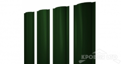 Евроштакетник Круглый 0,45 PE-Double RAL 6005 зеленый мох