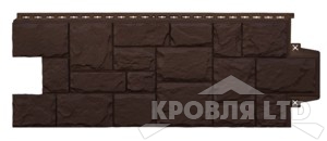 Фасадная панель Grand Line  "Крупный камень" Стандарт Коричневый