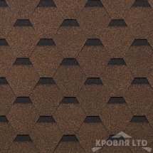 Гибкая черепица Шинглас серия Классик коллекция Кадриль цвет Дуб
