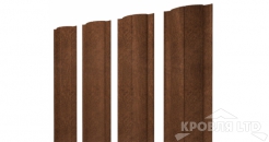 Евроштакетник Круглый 0,45 Print Twincolor Antique Wood