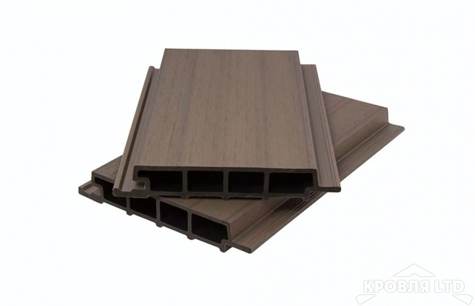 Фасадная панель сплошная из ДПК CO-EX MIX 33х200х3600 мм Snow mix