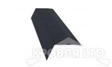 Планка карнизная 100х65, Полиэстер RAL 7024 мокрый асфальт, толщина 0,45